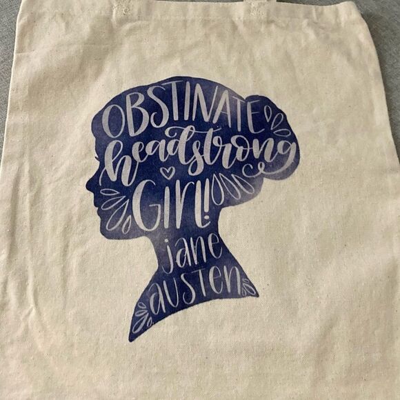 “Obstinate, Headstrong Girl!” Jane Austen Tote - Picture 5 of 5